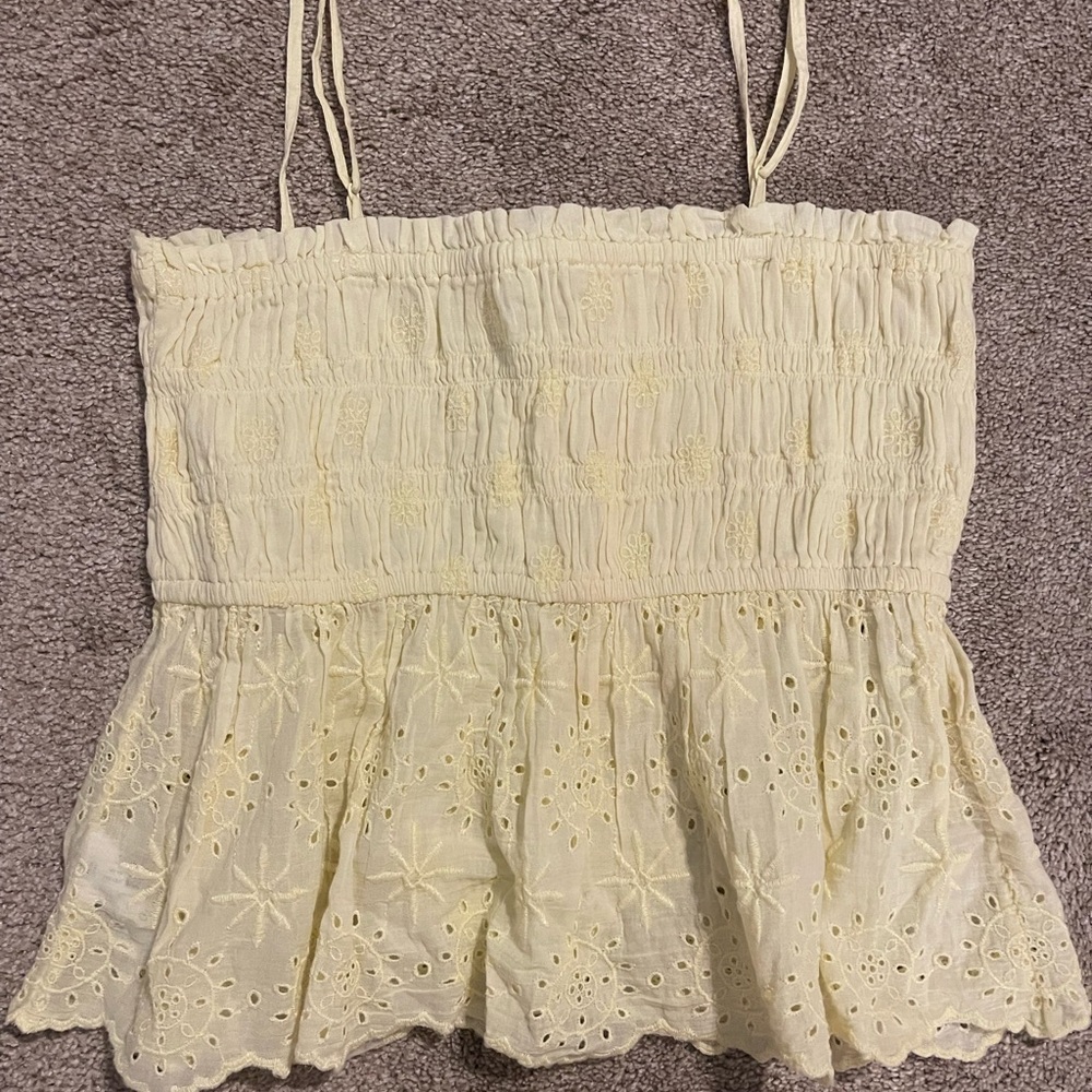 American Eagle Outfitters Light Yellow Camisole